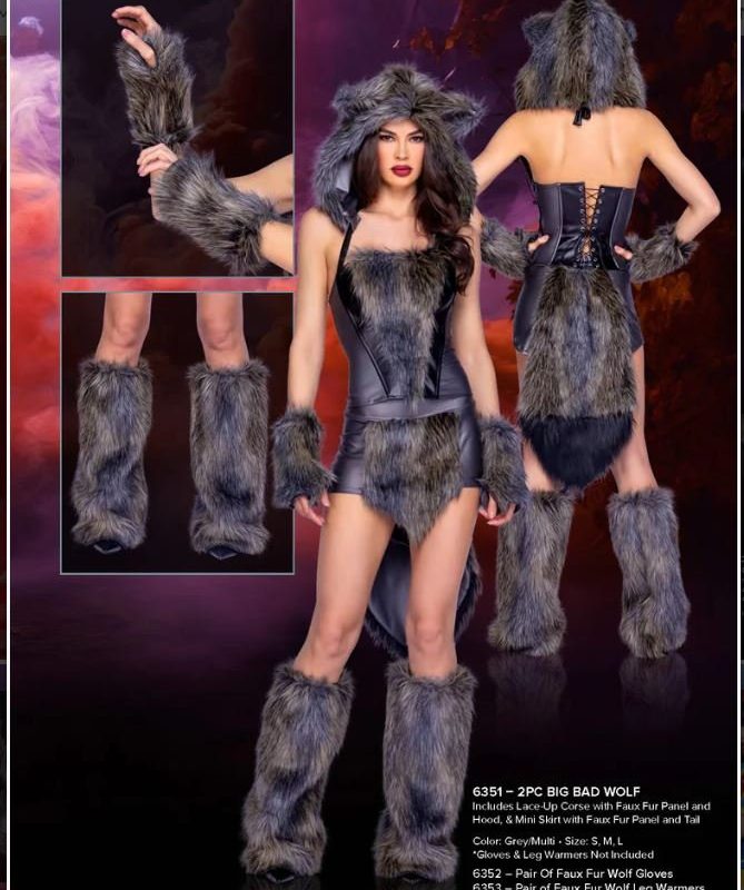 6351 - 2pc Big Bad Wolf