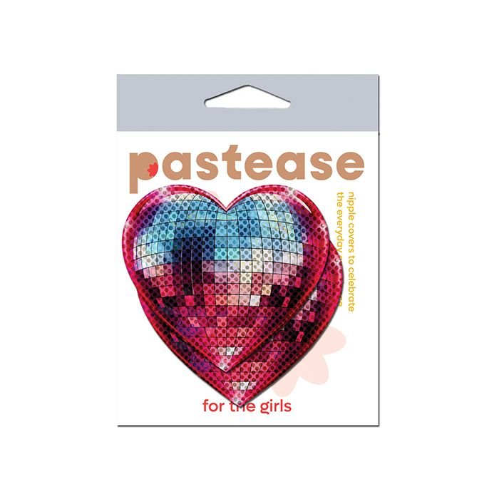 Pastease Sparkling Discoball Heart - Blue and Pink O/S