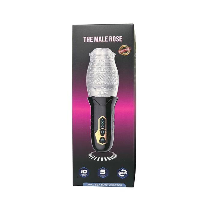 The Male Rose (Original) Gawk Gawk 3000 Rotating Blow Job Simulator - Black